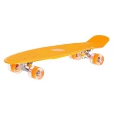 Скейтборд пластиковый детский оранжевый. арт. IT106626