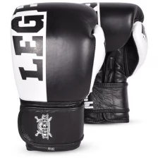 Боксерские перчатки Legenda B&W Edition Black/White 10 унций