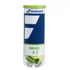 Мячи для большого тенниса BABOLAT Green, арт.501066,уп.3 шт, войлок, шерсть, нат.резина, желто-зеленый