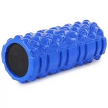 Цилиндр рельефный для фитнеса Harper Gym/Larsen EG04 Ø13см х 33 см синий