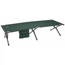 Кровать раскладная Camping World Forest bed Standart (чехол, боковой карман, допустимая нагрузка 200 кг, размер 190х63х42 см, вес 6.25 кг, цвет зелёный)