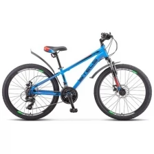 Подростковый горный (MTB) велосипед STELS Navigator 400 MD 24 F010 (2019) синий 12" (требует финальной сборки)