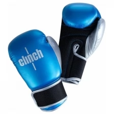 Перчатки боксерские Clinch Kids сине-серебристые (вес 4 унции)