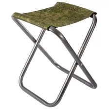 Складной стул симпл ЭЙР 400, без спинки, Камуфляж цифра, алюминиевый
