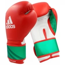 Перчатки боксерские Speed Pro красно-бело-зеленые (вес 16 унций)