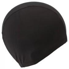ONLITOP Шапочка для бассейна взрослая, тканевая, цвет черный, обхват 54-60 см