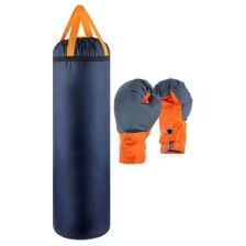 Детский боксёрский набор "Гигант", перчатки и груша d-25 см, h-80 см, цвета микс