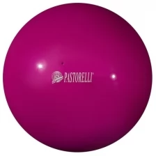 Мяч гимнастический Pastorelli New Generation, 18 см, FIG, цвет малиновый