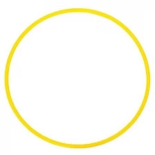 Обруч диаметр 80 см, цвет жёлтый Соломон 1209329 .