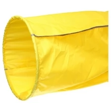 Тоннель для эстафет, длина 3,5 м, 2 обруча d-75 см, цвет жёлтый