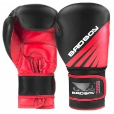 Боксерские перчатки Bad Boy Training Series Impact Boxing Gloves - Black/Red 14 унций