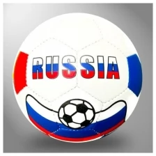 Футбольный мяч №5 россия , белый, Пакистан