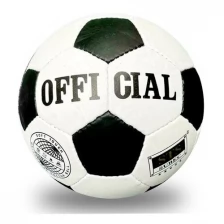 Футбольный мяч, размер №5 OFFICIAL , бело-черный, Пакистан