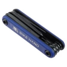 Набор ключей складной YC-270 Bike Hand (8 ключей) синий