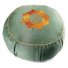 Подушка для медитации "Ом" 30х15 см темно-зеленый