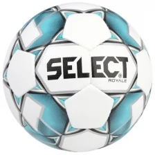 Мяч футбольный Royale №4, белый/синий