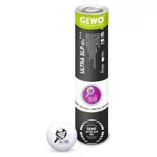 Мячи для настольного тенниса Gewo 3* SL Ultra SLP 40+ Plastic x6 White WVC2020