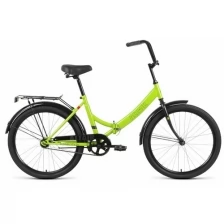 Велосипед ALTAIR CITY 24 (24" 1 ск. рост. 16") 2022, зеленый/серый, RBK22AL24012