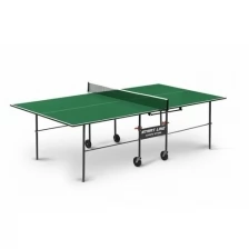 Теннисный стол Start Line Olympic Optima для помещений (встроенная сетка, цвет зеленый)