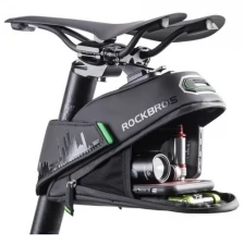 Велосипедная водонепроницаемая сумка ROCKBROS 1.5л с креплением под сиденье, черный