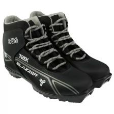 Ботинки лыжные TREK Blazzer NNN ИК, цвет чёрный, лого серый, размер 41