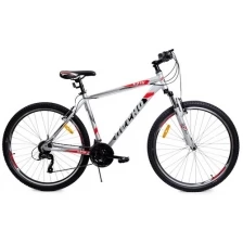 Велосипед Десна 2710 V 27.5" F010 (2021) LU095733 LU090572 17.5" Серебристый/красный