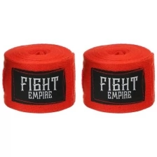 Бинт боксёрский FIGHT EMPIRE 4 м, цвет красный