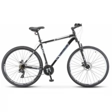 Велосипед STELS Navigator 700 MD 27.5" F020 Чёрный/белый рама 17.5" (собран и настроен)