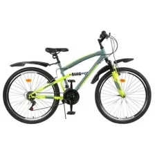 Велосипед 26" Progress Sierra FS, цвет серый/зеленый, размер 16"