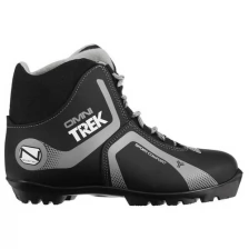 Ботинки лыжные TREK Omni 4 NNN, цвет чёрный, лого серый, размер 38