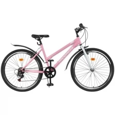 Велосипед 26" Progress Ingrid Low, цвет розовый/белый, размер 17"