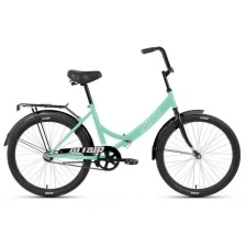 Велосипед ALTAIR CITY 24 (24" 1 ск. рост. 16") 2022, мятный/серый, RBK22AL24013