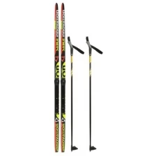 Комплект лыжный бренд ЦСТ 150/110 (+/-5 см), крепление SNS, цвета микс