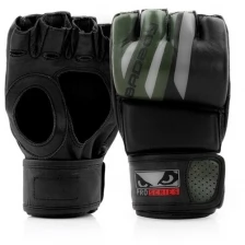 Перчатки для ММА Bad Boy Pro Series Advanced MMA Gloves-Black/Green 2XL