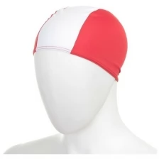 Шапочка для плавания детская FASHY Polyester Cap, бело-красный, полиэстер