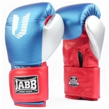 Перчатки бокс.(иск.кожа) Jabb JE-4081/US Ring синий/красный/серебро 8ун.