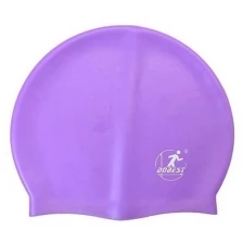 Шапочка для плавания DOBEST силиконовая SH10, фиолетовая