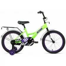 Велосипед детский ALTAIR KIDS 18", 18" ярко-зеленый/фиолетовый