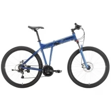 Велосипед Stark Cobra 27.2 D (2021) 18" синий/черный