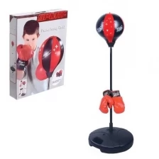 Набор для бокса детский, напольная груша с перчатками, набор юного боксёра, боксёрская груша, 80-110 см