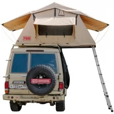 Палатка на крышу автомобиля РИФ Soft RT01-120, тент песочный, 280 гр., 120х120х30 см.