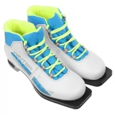 Ботинки лыжные женские TREK Winter 3 NN75, цвет белый, лого синий, размер 36