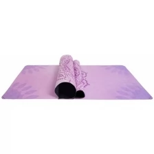 Складной коврик для йоги с рисунками из каучука и микрофибры
