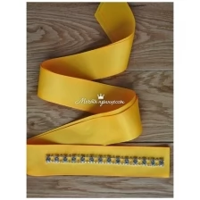 Пояс для платья, модель 06, в ассортименте (желтый)