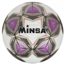Мяч футбольный Minsa Minsa размер 5, 12 панелей, машинная сшивка (5448292)