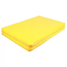 Мат 100 x 75 x 5 см, 1 сложение, винилискожа, 18 кг/м3, цвет жёлтый 3880170 .