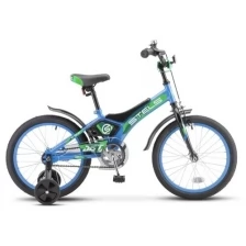 Велосипед 16 детский STELS Jet (2020) количество скоростей 1 рама сталь 9 голубой/зелёный