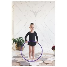 Обруч для художественной гимнастики Grace Dance дуга 18 мм, d 90 см, цвет фиолетовый