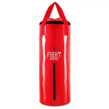 FIGHT EMPIRE Мешок боксёрский FIGHT EMPIRE, на ленте ременной, красный, 80 см, d=31 см, 25 кг