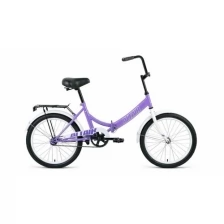 Велосипед 20" Altair City, 2022, цвет фиолетовый/серый, размер 14"